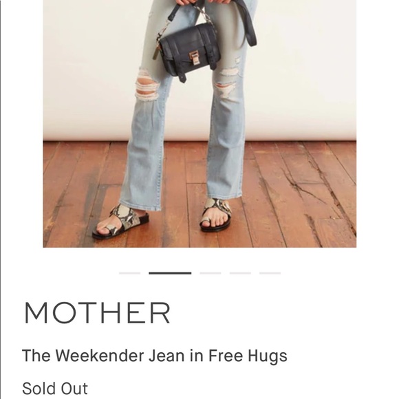 MOTHER The Weekender Jeans in Free Hugs Size 27 NWT - Picture 4 of 14